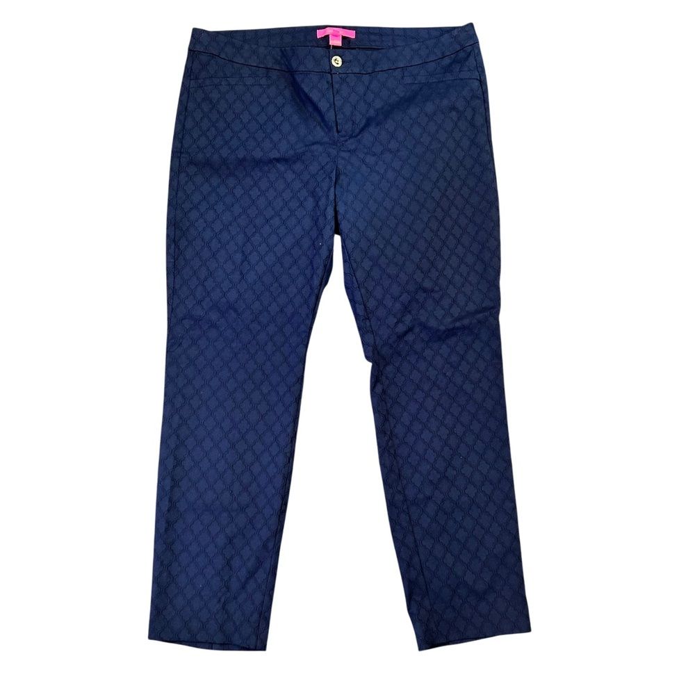 NWT Lilly Pulitzer Women’s 16 Kelly Skinny Ankle‎ Pants Navy